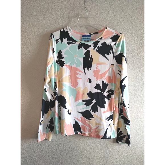 Hang Ten NEW Sun Protection Womens L UPF 50+ Long Sleeve Shirt Quick Dry Pocket - Picture 6 of 16